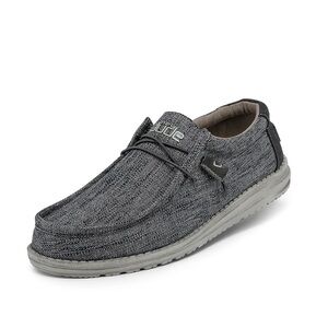 Hey Dude Men’s Wally Stretch Loafers Slip-on Confort Gray Shoes